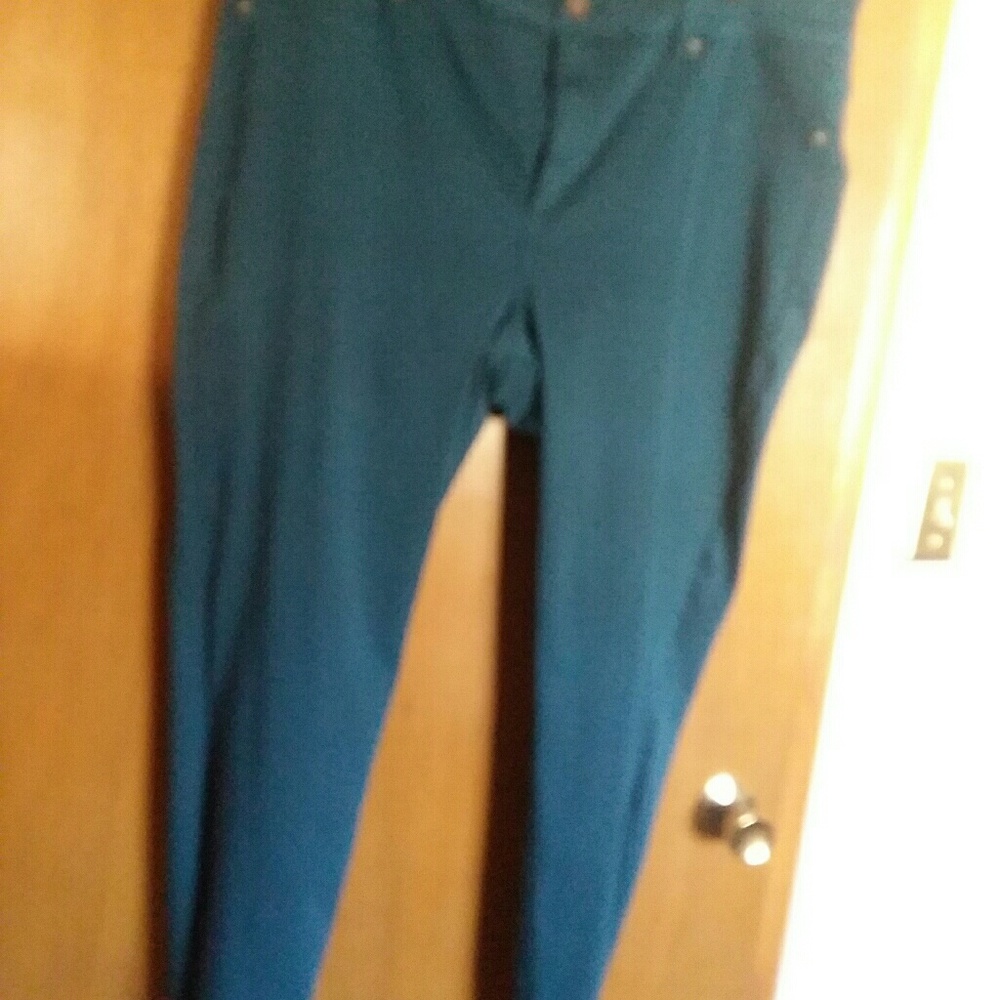 Teal green jegging